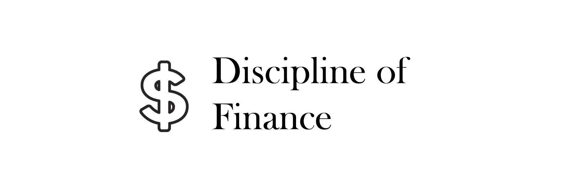 Discipline of Finance
